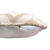 20" White and Natural Diamond Throw Pillow