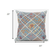 20 Blue Yellow Patch Suede Zippered Throw Pillow