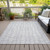 8' X 10' Silver And Ivory Abstract Washable Indoor Outdoor Area Rug