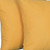 Set Of Two 20" X 20" Yellow Polyester Zippered Pillow