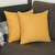 Set Of Two 20" X 20" Yellow Polyester Zippered Pillow