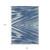 10' X 14' Blue And Ivory Abstract Washable Indoor Outdoor Area Rug