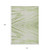 10' X 14' Artichoke Green And Gray Abstract Washable Indoor Outdoor Area Rug