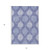 5' X 8' Denim Blue And Sky Blue Ikat Washable Indoor Outdoor Area Rug