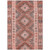 10' X 14' Terra Cotta Geometric Washable Indoor Outdoor Area Rug