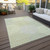 9' X 12' Mint Green And Light Purple Geometric Washable Indoor Outdoor Area Rug