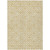 3' X 5' Gold And Ivory Geometric Washable Indoor Outdoor Area Rug