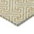 3' X 5' Gold And Ivory Geometric Washable Indoor Outdoor Area Rug