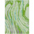 3' X 5' Green Teal Blue And Purple Abstract Washable Indoor Outdoor Area Rug