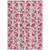 10' X 14' Blush And Ivory Abstract Washable Indoor Outdoor Area Rug