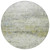 8' Artichoke Green Gray And Ivory Round Abstract Washable Indoor Outdoor Area Rug