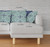18" X 18" Light Blue Zippered Geometric Indoor Outdoor Throw Pillow Cover & Insert