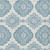 3' X 5' Teal Blue And Ivory Medallion Washable Indoor Outdoor Area Rug
