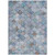 8' X 10' Blue Purple And Gray Geometric Washable Indoor Outdoor Area Rug