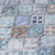 8' X 10' Blue Purple And Gray Geometric Washable Indoor Outdoor Area Rug