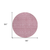 8' Blush And Ivory Round Geometric Washable Indoor Outdoor Area Rug