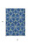 3' X 5' Navy Blue And Ivory Geometric Washable Indoor Outdoor Area Rug