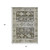 3' X 5' Brown And Ivory Aztec Washable Indoor Outdoor Area Rug