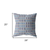 20" Blue Gray Spades Indoor Outdoor Zippered Throw Pillow