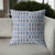 20" Blue Gray Spades Indoor Outdoor Zippered Throw Pillow