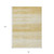 8' X 10' Gold And Ivory Striped Washable Indoor Outdoor Area Rug