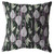 20 Black Purple Fall Leaves Indoor Outdoor Zippered Throw Pillow