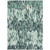3' X 5' Sage Black And Ivory Striped Washable Indoor Outdoor Area Rug