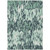 3' X 5' Sage Black And Ivory Striped Washable Indoor Outdoor Area Rug