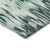 3' X 5' Sage Black And Ivory Striped Washable Indoor Outdoor Area Rug