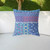 20 Navy Plum Patch Indoor Outdoor Zippered Throw Pillow