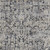 10' Ivory and Gray Abstract Power Loom Worn Faded Runner Rug With Fringe