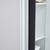 74" White And Black Four Door Four Drawer Combo Dresser