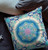 18 Blue Turquoise Jewel Indoor Outdoor Zippered Throw Pillow