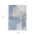 3' X 5' Denim Blue Beige And Ivory Abstract Washable Indoor Outdoor Area Rug