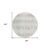 8' Ivory Brown And Gray Round Striped Washable Indoor Outdoor Area Rug