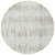 8' Ivory Brown And Gray Round Striped Washable Indoor Outdoor Area Rug