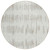 8' Ivory Brown And Gray Round Striped Washable Indoor Outdoor Area Rug