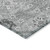 5' X 8' Gray Charcoal And Silver Floral Washable Indoor Outdoor Area Rug