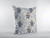 18 Cream Gray Leaves Indoor Outdoor Zippered Throw Pillow