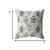 18 Cream Gray Leaves Indoor Outdoor Zippered Throw Pillow