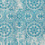 10' X 14' Teal Blue And Ivory Medallion Washable Indoor Outdoor Area Rug