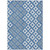 10' X 14' Denim Blue And Light Blue Geometric Washable Indoor Outdoor Area Rug