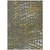 10' X 14' Olive Green Brown And Gold Abstract Washable Indoor Outdoor Area Rug