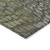 10' X 14' Olive Green Brown And Gold Abstract Washable Indoor Outdoor Area Rug