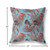 28 Coral Blue Tropical Indoor Outdoor Throw Pillow