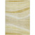 10' X 14' Wheat And Ivory Abstract Washable Indoor Outdoor Area Rug