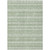 9' X 12' Artichoke Green And Green Southwestern Washable Indoor Outdoor Area Rug