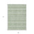 9' X 12' Artichoke Green And Green Southwestern Washable Indoor Outdoor Area Rug