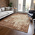 3' X 5' Orange And Beige Abstract Washable Indoor Outdoor Area Rug