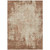 3' X 5' Orange And Beige Abstract Washable Indoor Outdoor Area Rug